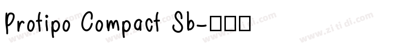 Protipo Compact Sb字体转换